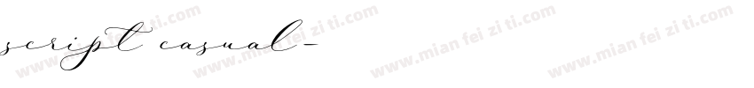 script casual字体转换